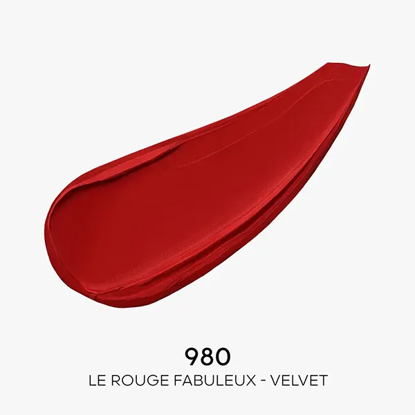 Combo Vỏ Son + Son Guerlain Rouge G Velvet The Lipstick Shade 980 Le Rouge Fabuleux Màu Đỏ Thẫm