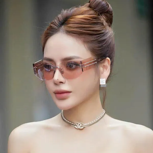 Dây Chuyền Nữ Chanel Chain Crystal CC Logo Choker Necklace Màu Vàng Gold - Trang sức - Vua Hàng Hiệu
