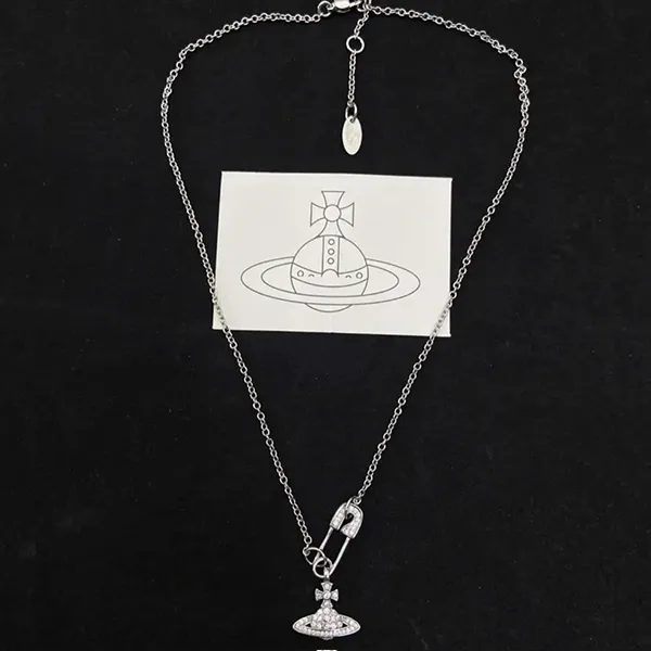Dây Chuyền Nữ Vivienne Westwood Lucrece Pendant Necklace Silver Màu Bạc - Trang sức - Vua Hàng Hiệu