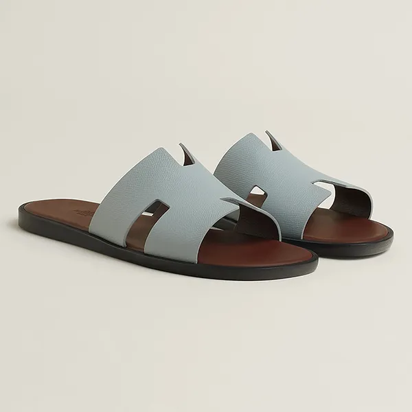 Dép Hermès Izmir Sandal H221824ZH6M390 Màu Xanh Da Trời - Dép - Vua Hàng Hiệu