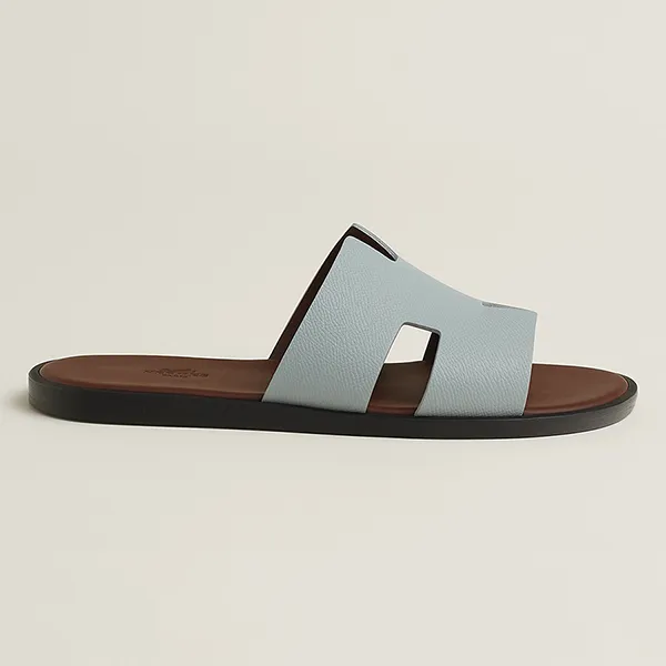 Dép Hermès Izmir Sandal H221824ZH6M390 Màu Xanh Da Trời - Dép - Vua Hàng Hiệu