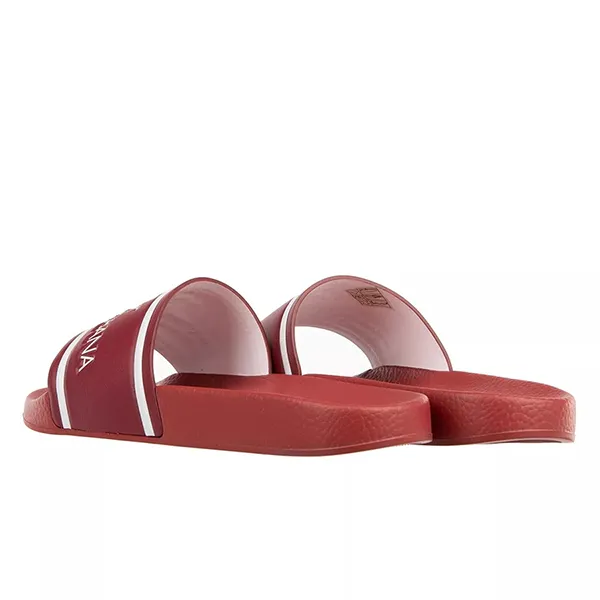 Dép Nam Dolce & Gabbana D&G Crown Logo Sandals Màu Đỏ Size 40