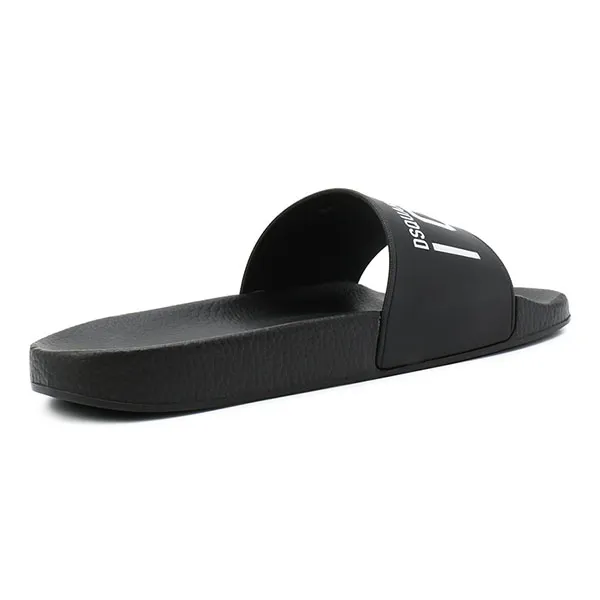 Dép Nam Dsquared2 Icon Logo Rubber Slide FFM0016 17200001 Màu Đen Size 41