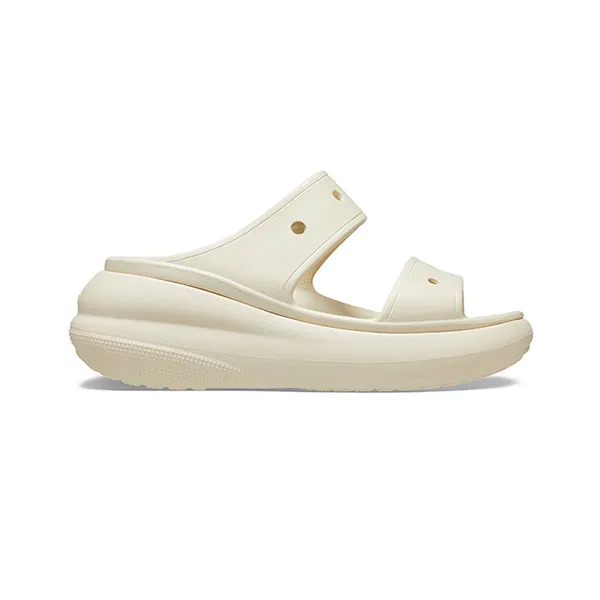Dép Unisex Crocs Classic Crush Sandals Bone 207670-2Y2 Màu Kem Size W8 - Dép - Vua Hàng Hiệu