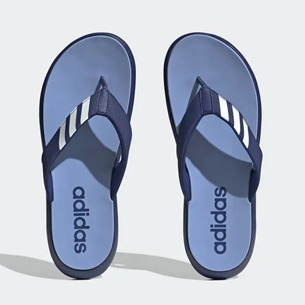 Dép Xỏ Ngón Nam Adidas Comfort HQ4431 Màu Xanh Da Trời Size 44.5 - Dép - Vua Hàng Hiệu
