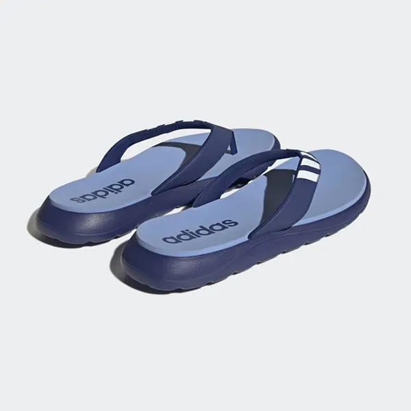 Dép Xỏ Ngón Nam Adidas Comfort HQ4431 Màu Xanh Da Trời Size 44.5 - Dép - Vua Hàng Hiệu