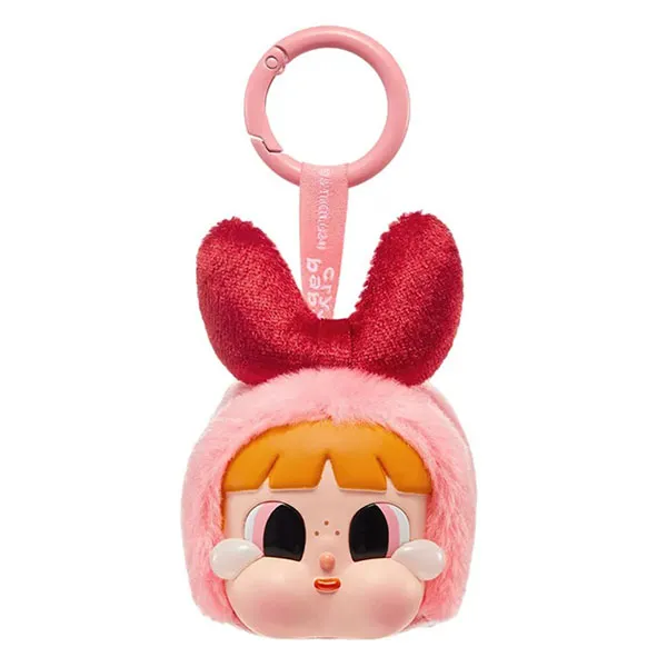 Móc Khóa Pop Mart Crybaby x Powerpuff Girls Series Vinyl Face Plush Blind Box Màu Hồng - Phụ kiện - Vua Hàng Hiệu