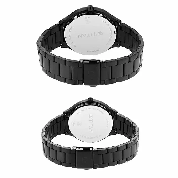 Đồng Hồ Đôi Titan Bandhan 9400494204NM01 Màu Đen