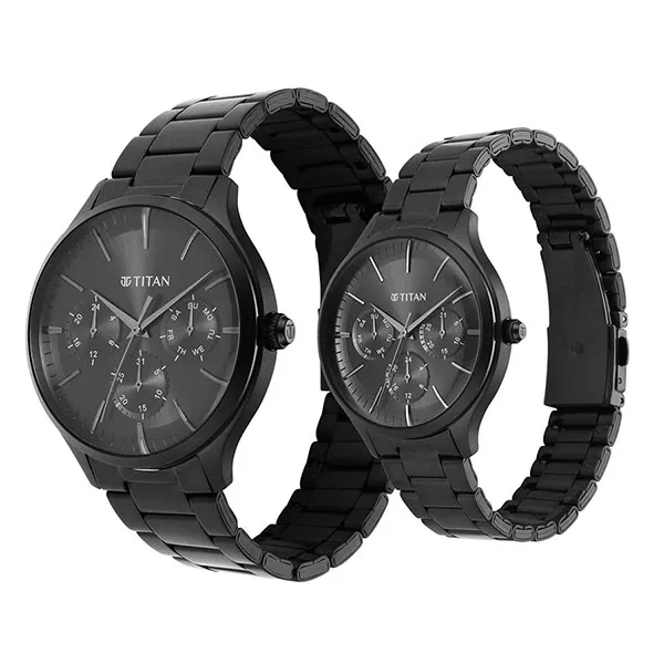 Đồng Hồ Đôi Titan Bandhan 9400494204NM01 Màu Đen
