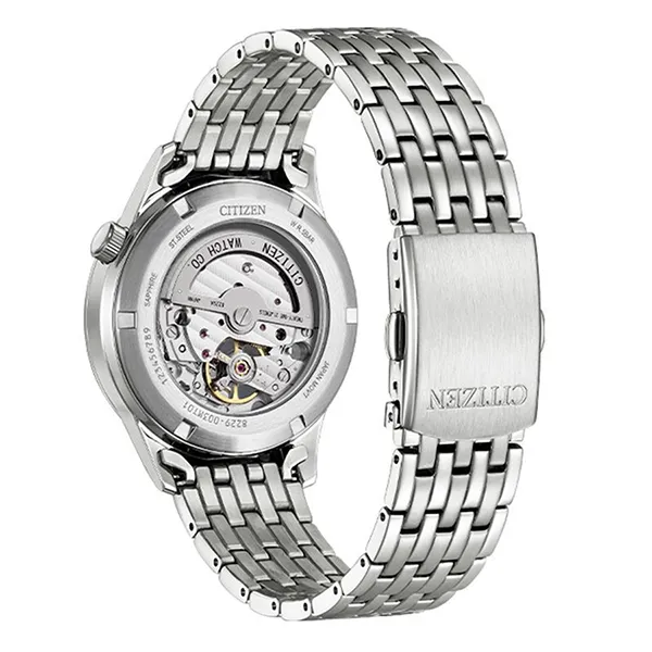 Đồng Hồ Nam Citizen Mechanical Automatic Watch NH9130-84L Màu Xanh Bạc