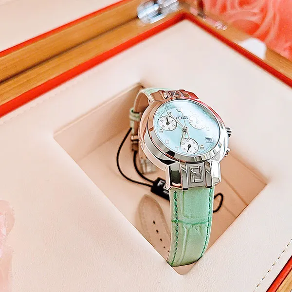 Đồng Hồ Nam Fendi Zucca Watch Màu Xanh