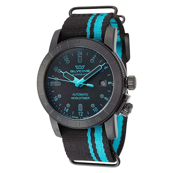 Đồng Hồ Nam Glycine Men's Airman Purist Automatic Watch GL0494 Màu Xanh Đen