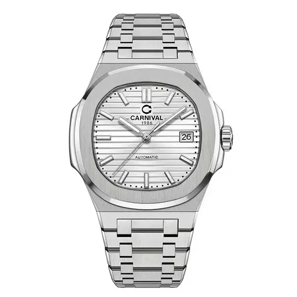 Đồng Hồ Nam Carnival 8108G1-VT-T Màu Bạc