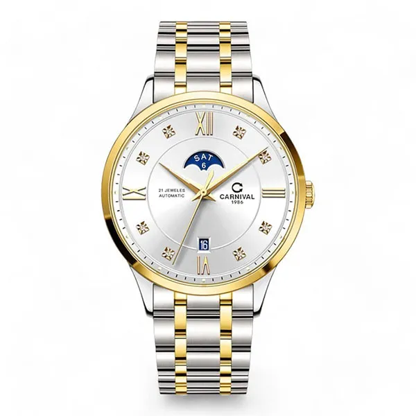 Đồng Hồ Nam Carnival Automatic 8097G-CV-T (8097G) Màu Vàng Trắng - Đồng hồ - Vua Hàng Hiệu