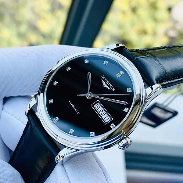 Đồng Hồ Nam Longines Automatic Watch L4.899.4.57.2 Màu Đen Bạc - Đồng hồ - Vua Hàng Hiệu