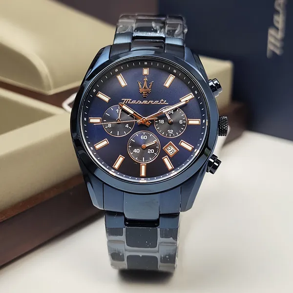 Đồng Hồ Nam Maserati Attrazione R8873626003 Màu Xanh Navy
