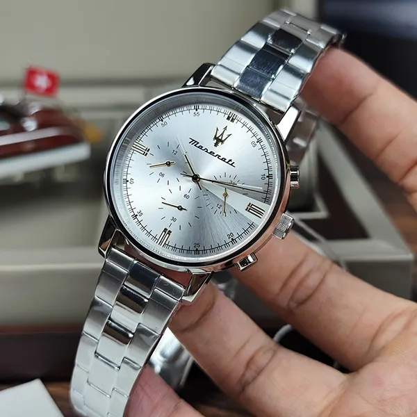 Đồng Hồ Nam Maserati Eleganza Chronograph R8873630002 Màu Bạc - Đồng hồ - Vua Hàng Hiệu