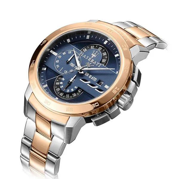 Đồng Hồ Nam Maserati Ingegno Chronograph Quartz R8873619002 Màu Bạc/Vàng Hồng