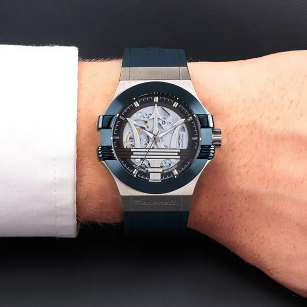Đồng Hồ Nam Maserati Potenza Automatic Watch R8821108035 Màu Xanh (Bản Mới Của Mã R8821108028)) - Đồng hồ - Vua Hàng Hiệu