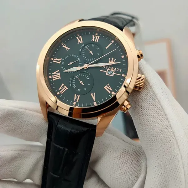 Đồng Hồ Nam Maserati Traguardo Black Dial Quartz R8871612002 Màu Đen