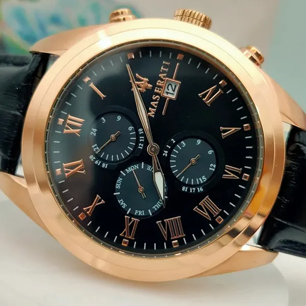 Đồng Hồ Nam Maserati Traguardo Black Dial Quartz R8871612002 Màu Đen