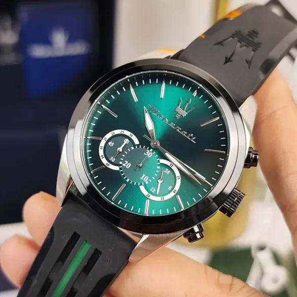 Đồng Hồ Nam Maserati Traguardo Chronograph Quartz R8871612043 Màu Đen Phối Xanh - Đồng hồ - Vua Hàng Hiệu