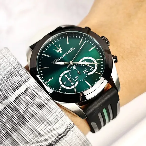 Đồng Hồ Nam Maserati Traguardo Chronograph Quartz R8871612043 Màu Đen Phối Xanh - Đồng hồ - Vua Hàng Hiệu