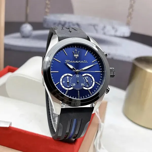 Đồng Hồ Nam Maserati Traguardo Chronograph R8871612044 Màu Xanh Đen