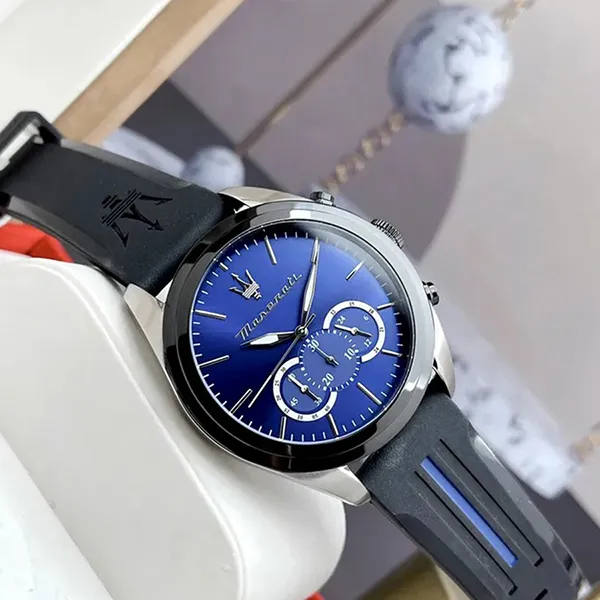 Đồng Hồ Nam Maserati Traguardo Chronograph R8871612044 Màu Xanh Đen