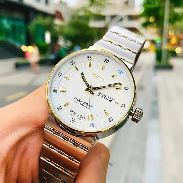 Đồng Hồ Nam Mido All Dial Chronometer Automatic M8340.9.B1.11 (M83409B111) Màu Bạc Trắng