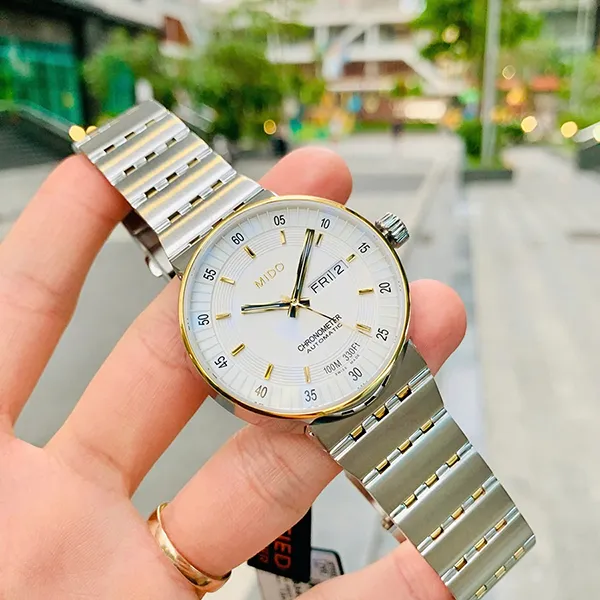 Đồng Hồ Nam Mido All Dial Chronometer Automatic M8340.9.B1.11 (M83409B111) Màu Bạc Trắng