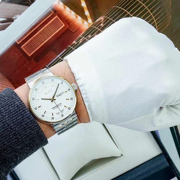 Đồng Hồ Nam Mido All Dial Chronometer Automatic M8340.9.B1.11 (M83409B111) Màu Bạc Trắng