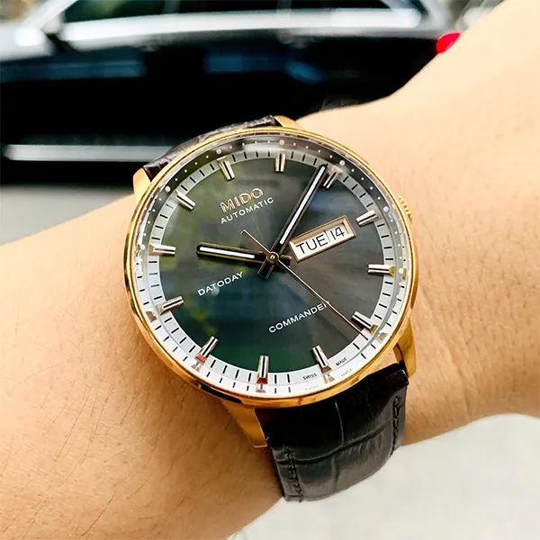 Đồng Hồ Nam Mido Automatic Commander Watch M016.430.36.061.80 Màu Đen