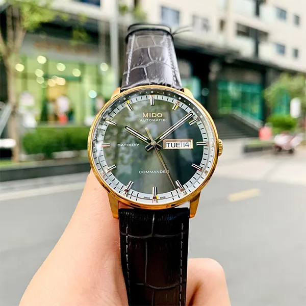 Đồng Hồ Nam Mido Automatic Commander Watch M016.430.36.061.80 Màu Đen