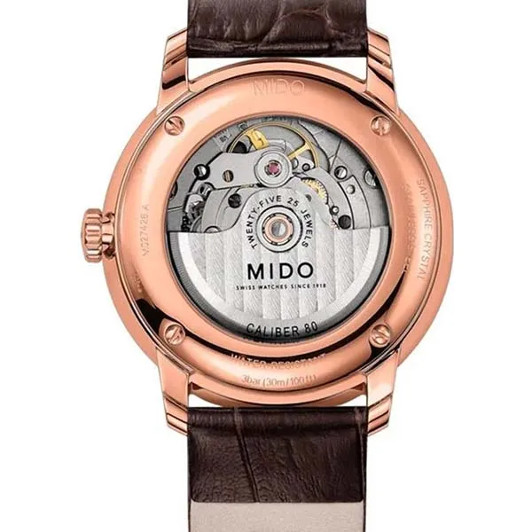 Đồng Hồ Nam Mido Baroncelli Watch M027.426.36.088.00 Màu Nâu Đậm
