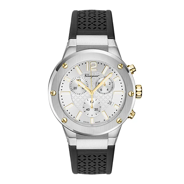 Đồng Hồ Nam Salvatore Ferragamo F-80 Chronograph Quartz Watch SFJE00224 Màu Đen - Đồng hồ - Vua Hàng Hiệu
