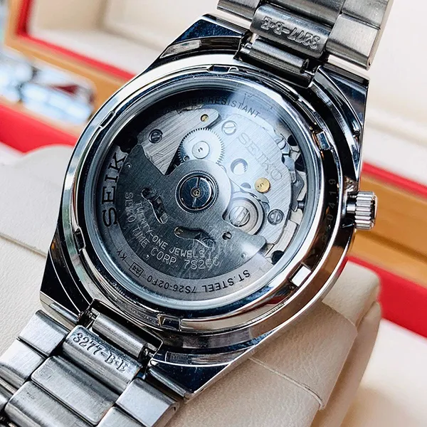 Đồng Hồ Nam Seiko 5 Automatic Black Dial Men's Watch SNK617K1 Màu Đen - Bạc