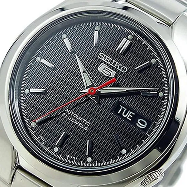 Đồng Hồ Nam Seiko 5 Automatic Black Dial Men Watch SNK607K1 Màu Bạc - Đen - Đồng hồ - Vua Hàng Hiệu