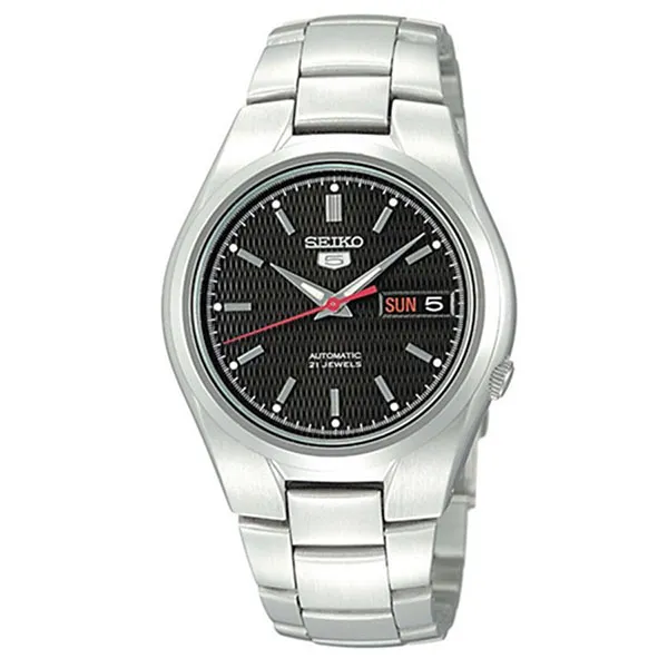 Đồng Hồ Nam Seiko 5 Automatic Black Dial Men Watch SNK607K1 Màu Bạc - Đen - Đồng hồ - Vua Hàng Hiệu