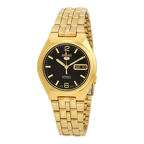 Đồng Hồ Nam Seiko 5 Automatic Black Dial Watch SNKL66K1 Màu Vàng Gold - Đồng hồ - Vua Hàng Hiệu