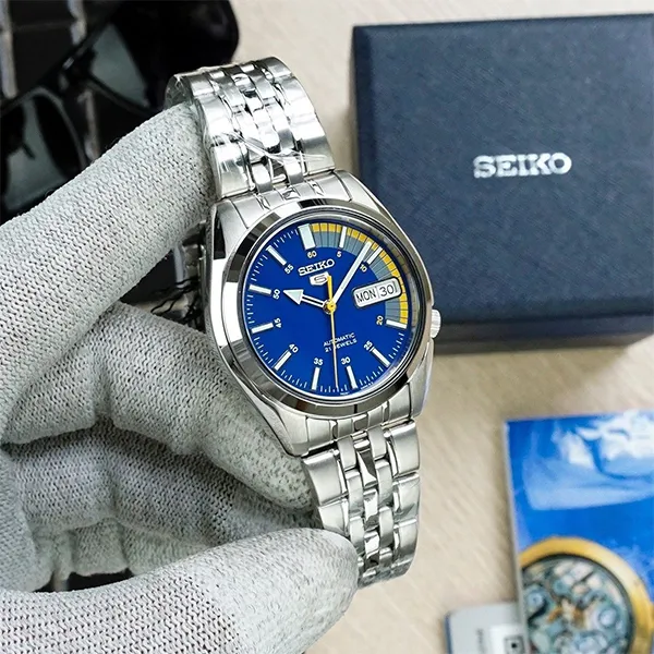 Đồng Hồ Nam Seiko 5 Automatic Blue Dial Watch SNKK27K1 Màu Bạc Xanh - Đồng hồ - Vua Hàng Hiệu