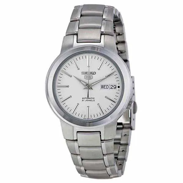 Đồng Hồ Nam Seiko 5 Automatic White Dial Men Watch SNKA01K1 Màu Bạc - Đồng hồ - Vua Hàng Hiệu