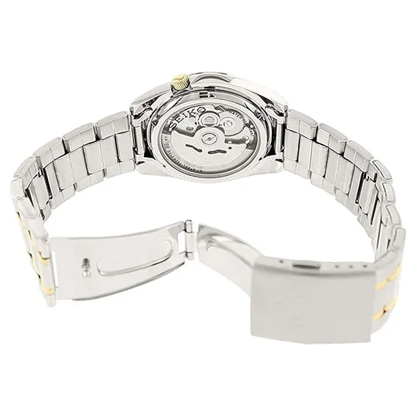 Đồng Hồ Nam Seiko 5 Automatic White Dial Men Watch SNKL47K1 Màu Bạc Vàng