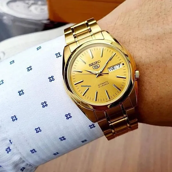 Đồng Hồ Nam Seiko 5 Watch SNKL48K1 Màu Vàng - Đồng hồ - Vua Hàng Hiệu