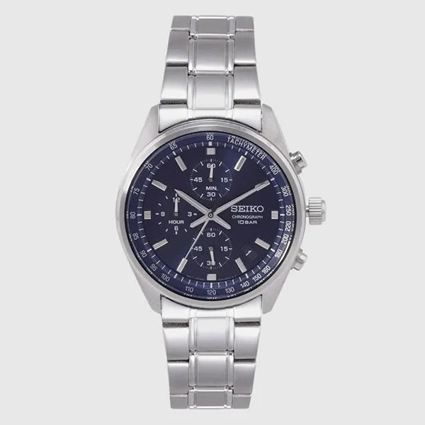 Đồng Hồ Nam Seiko Chronograph Quartz Blue Dial Watch SSB377P1 Màu Bạc/Xanh - Đồng hồ - Vua Hàng Hiệu
