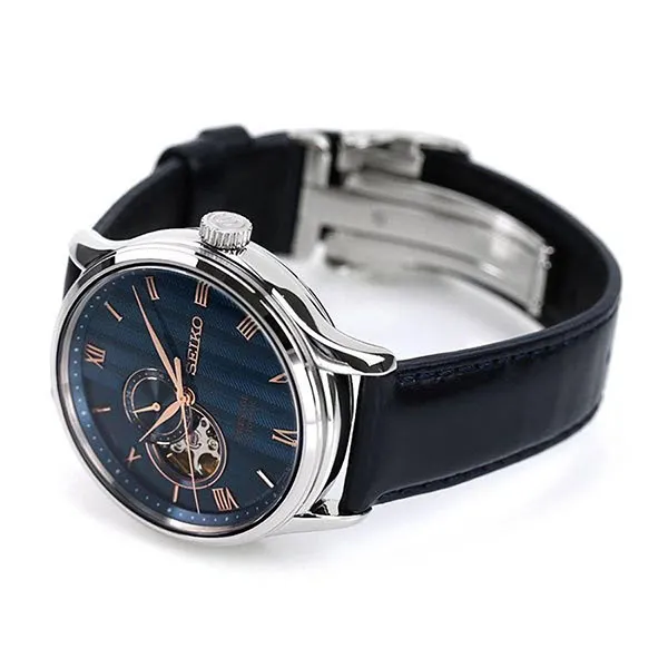Đồng Hồ Nam Seiko Men's Presage Automatic Watch SSA421J1 Màu Xanh Đen - Đồng hồ - Vua Hàng Hiệu