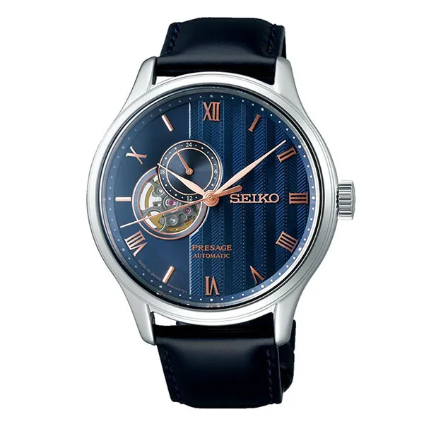 Đồng Hồ Nam Seiko Men's Presage Automatic Watch SSA421J1 Màu Xanh Đen - Đồng hồ - Vua Hàng Hiệu