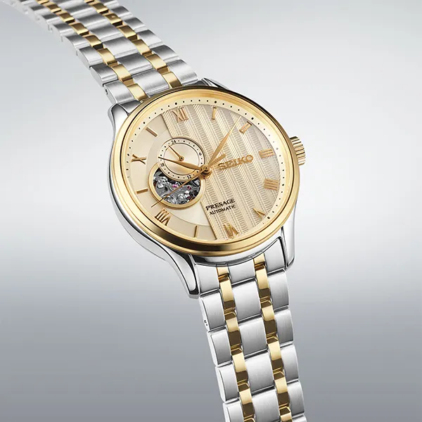 Đồng Hồ Nam Seiko Presage Japanese Zen Gardens Watch SSA464J1 Màu Bạc/Vàng Gold - Đồng hồ - Vua Hàng Hiệu