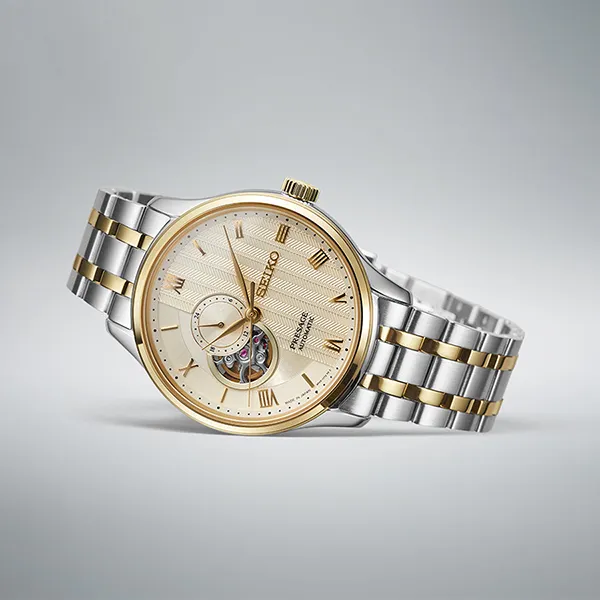 Đồng Hồ Nam Seiko Presage Japanese Zen Gardens Watch SSA464J1 Màu Bạc/Vàng Gold - Đồng hồ - Vua Hàng Hiệu