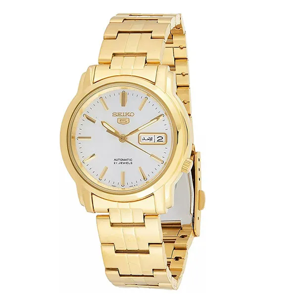 Đồng Hồ Nam Seiko Series 5 Automatic Silver Dial Men Watch SNKK74K1 Màu Vàng Trắng - Đồng hồ - Vua Hàng Hiệu